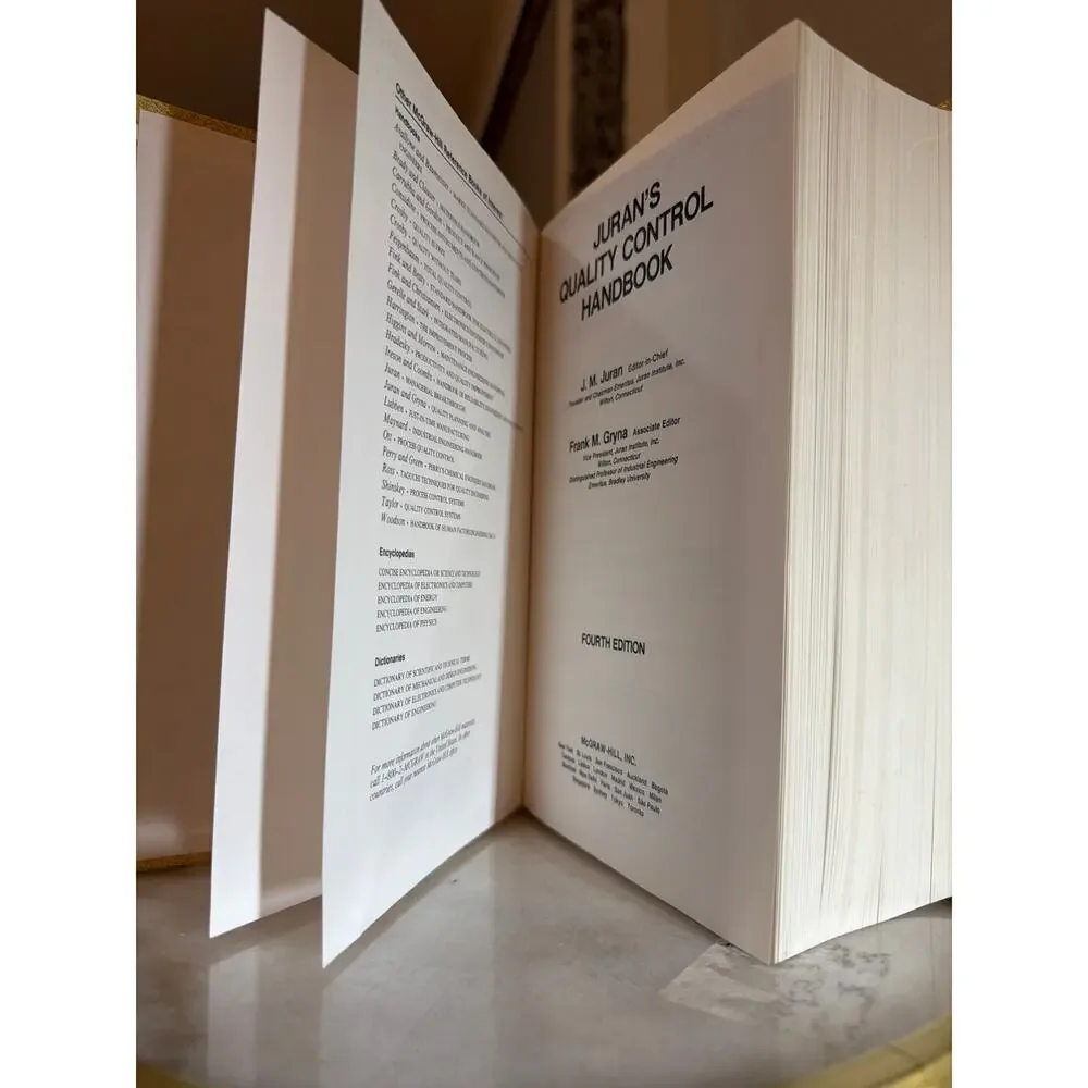 Juran’s Quality Control Handbook (Fourth Edition)